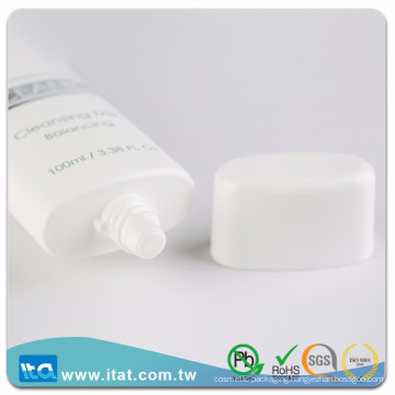 Cosmetic tube packaging oval shaped Hot stamping Surface handling